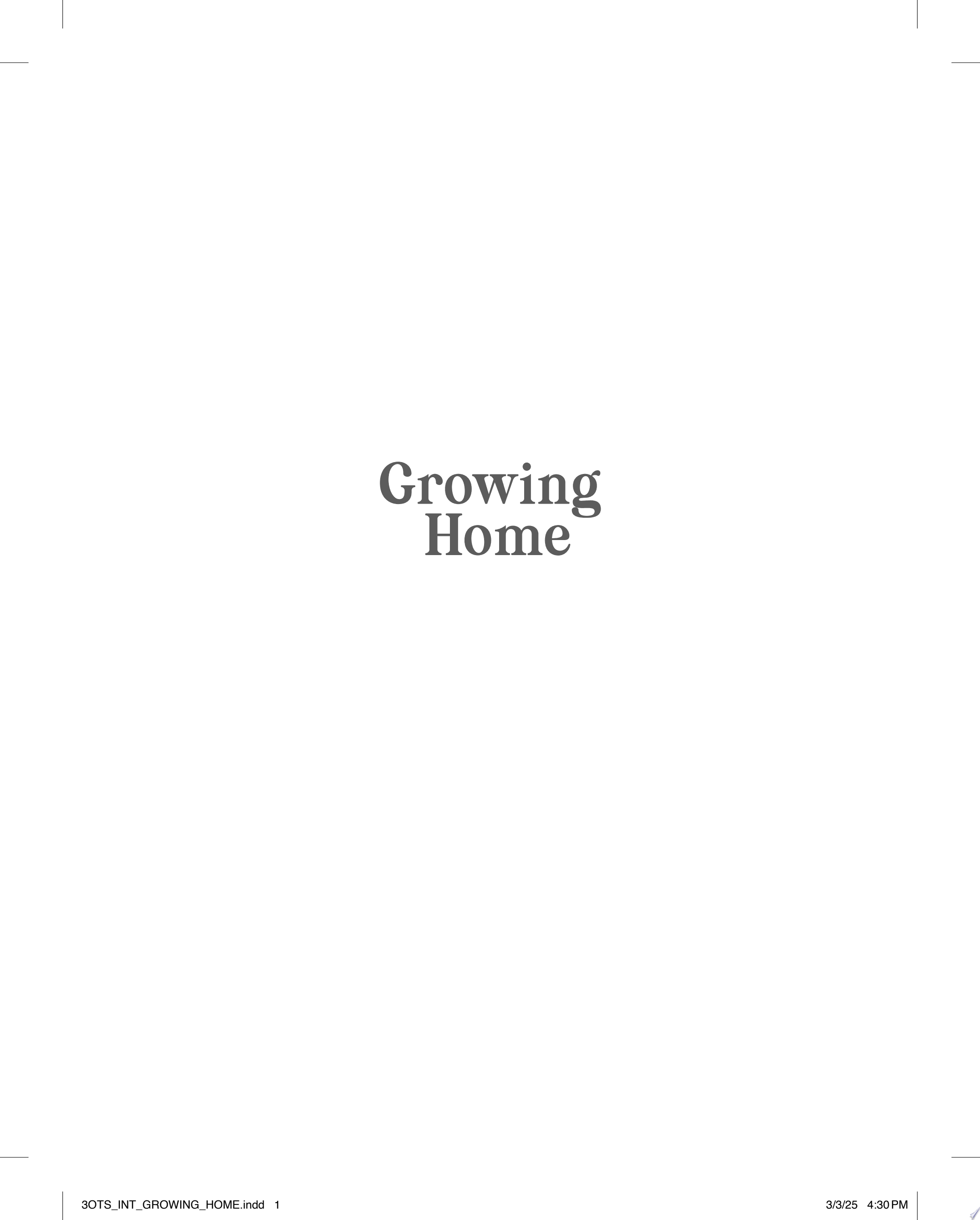 Image for "Growing Home"